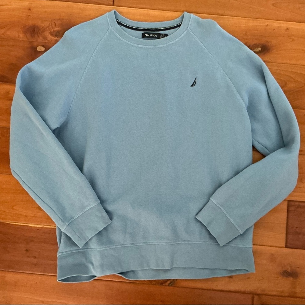 Nautica Light Blue Sweatshirt size XL